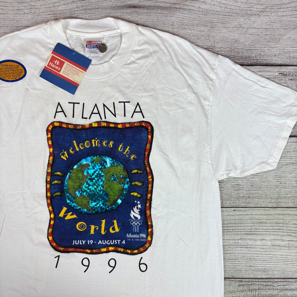 Vintage 1996 Atlanta Olympics Welcome The World T-shirt